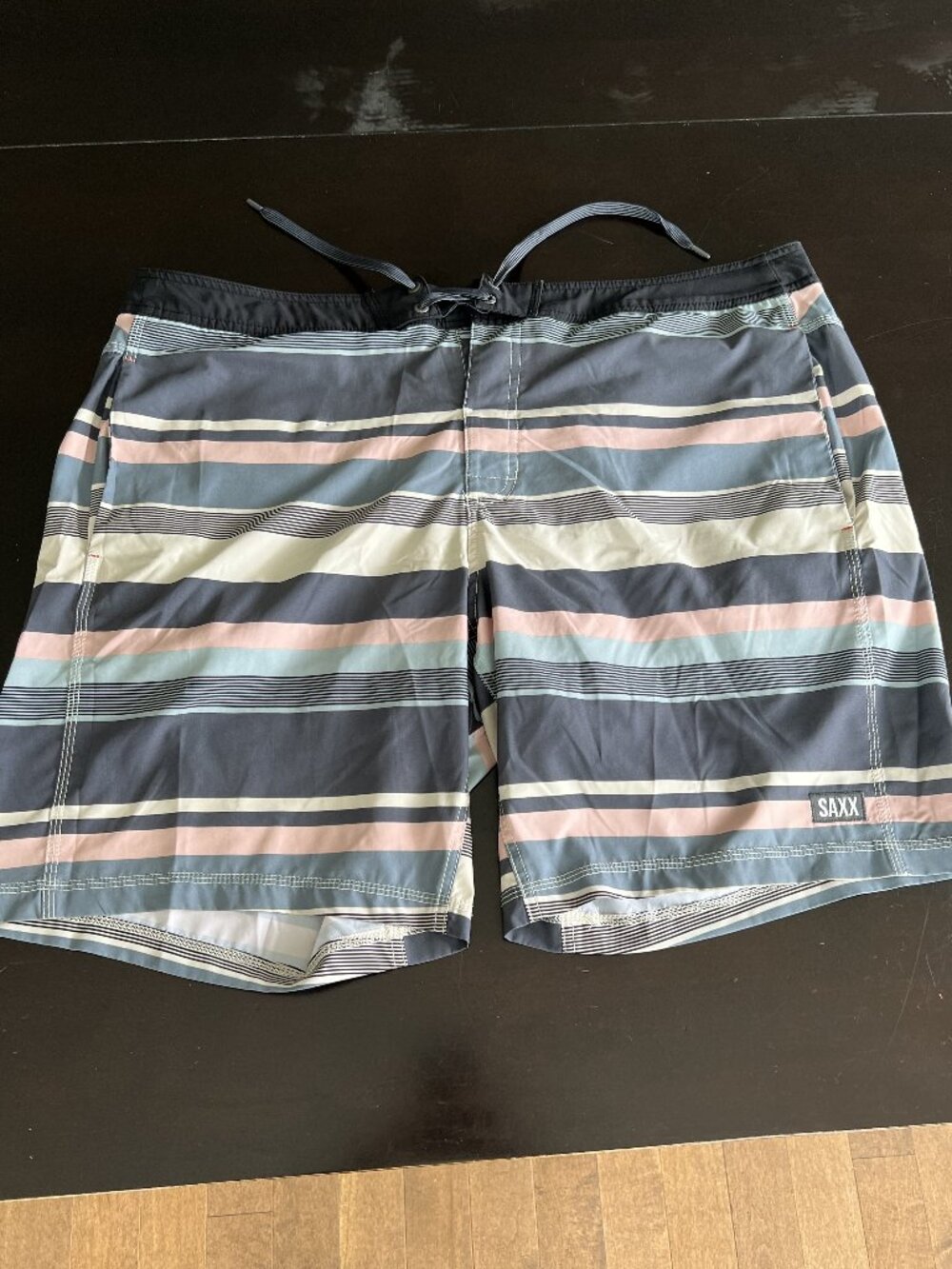 SAXX Swim Shorts Men’s Board Shorts Lined Quick Dry Striped